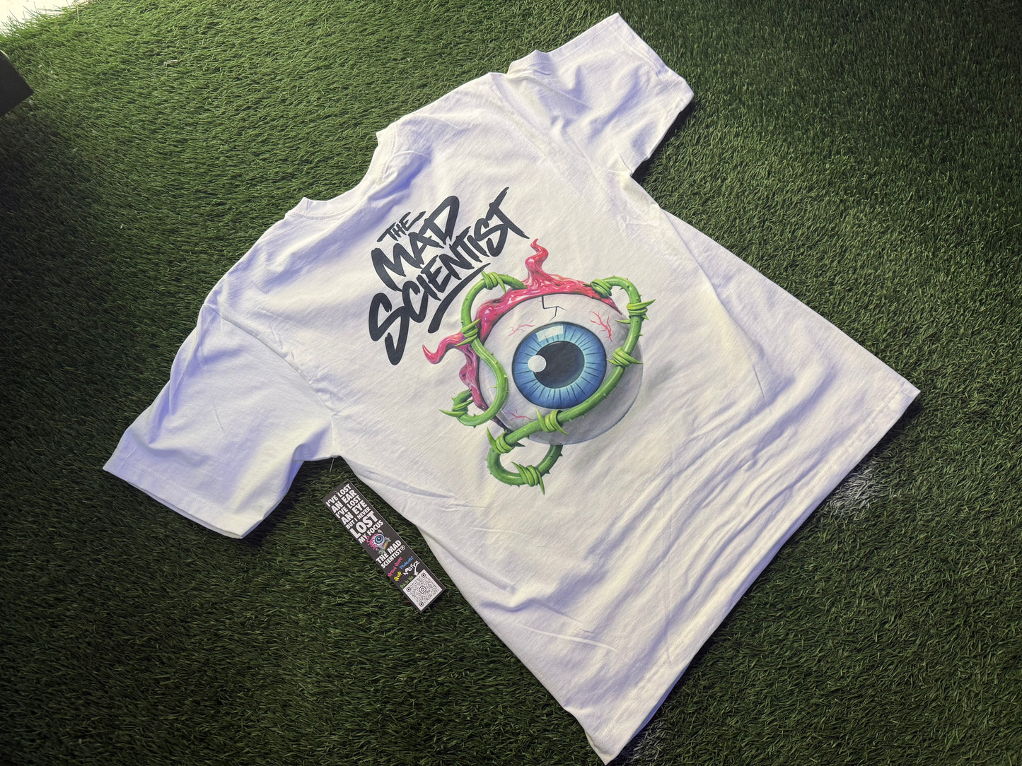 3D SPIKED EYE MAD SCIENTIST SHIRT