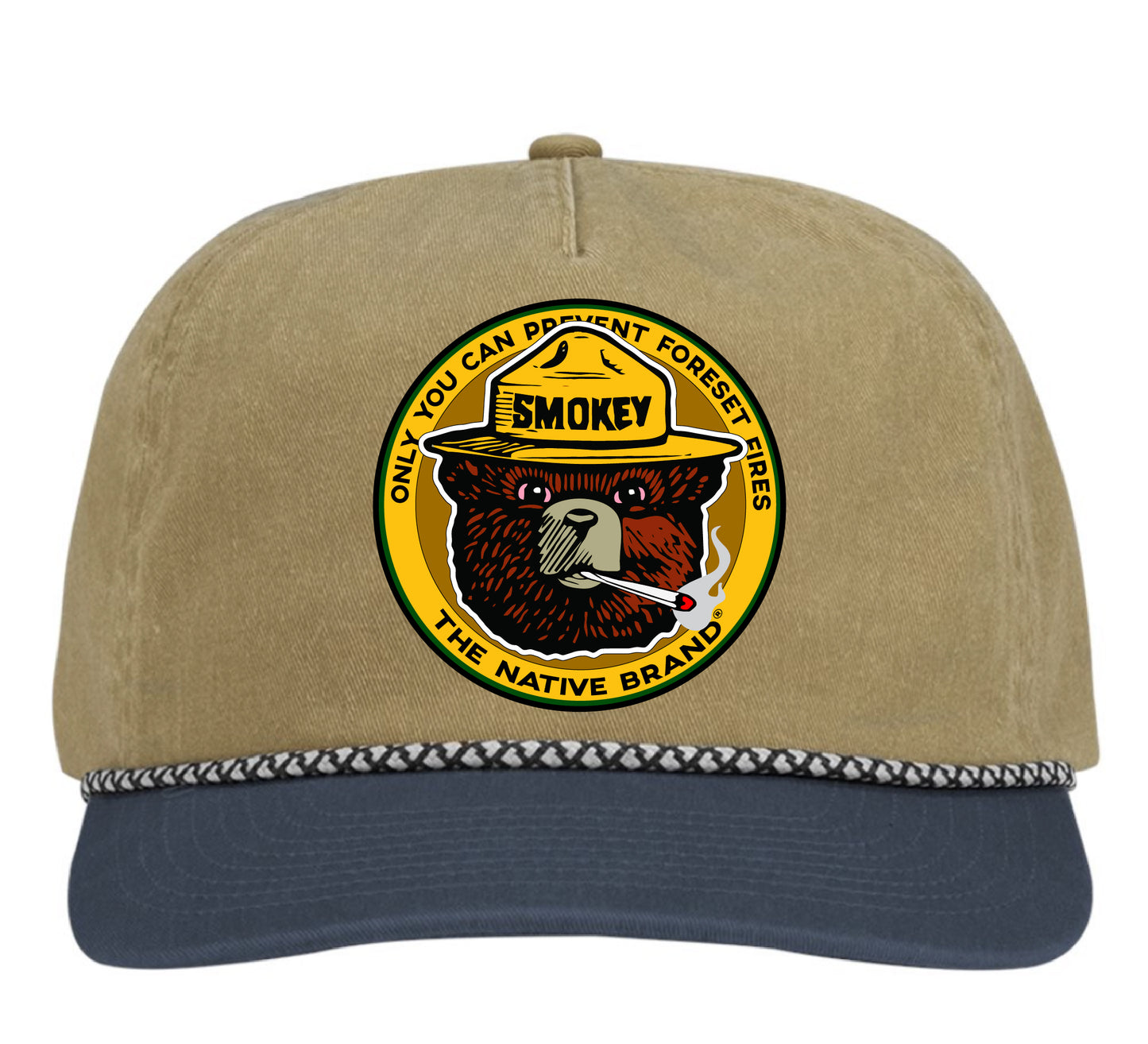 1980's Style SMOKEY THE BEAR Dirt Bag Hat