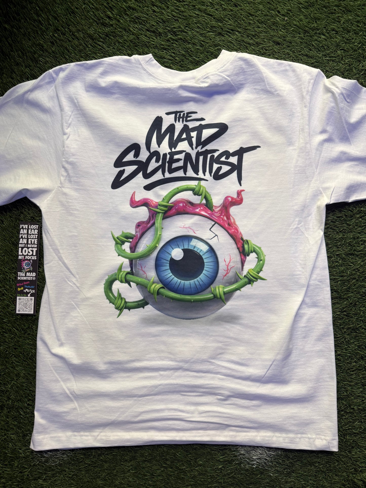 3D SPIKED EYE MAD SCIENTIST SHIRT