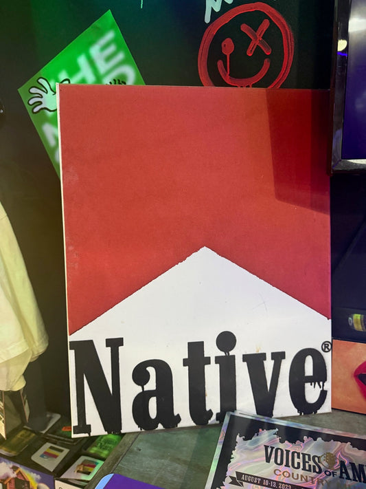 16 X 20 NATIVE MARLBORO PAINTING *1 OF A KIND ART