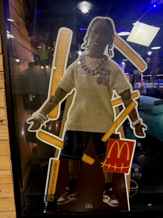 TRAVIS SCOTT X McDONALDS LIFE SIZE CUTOUT