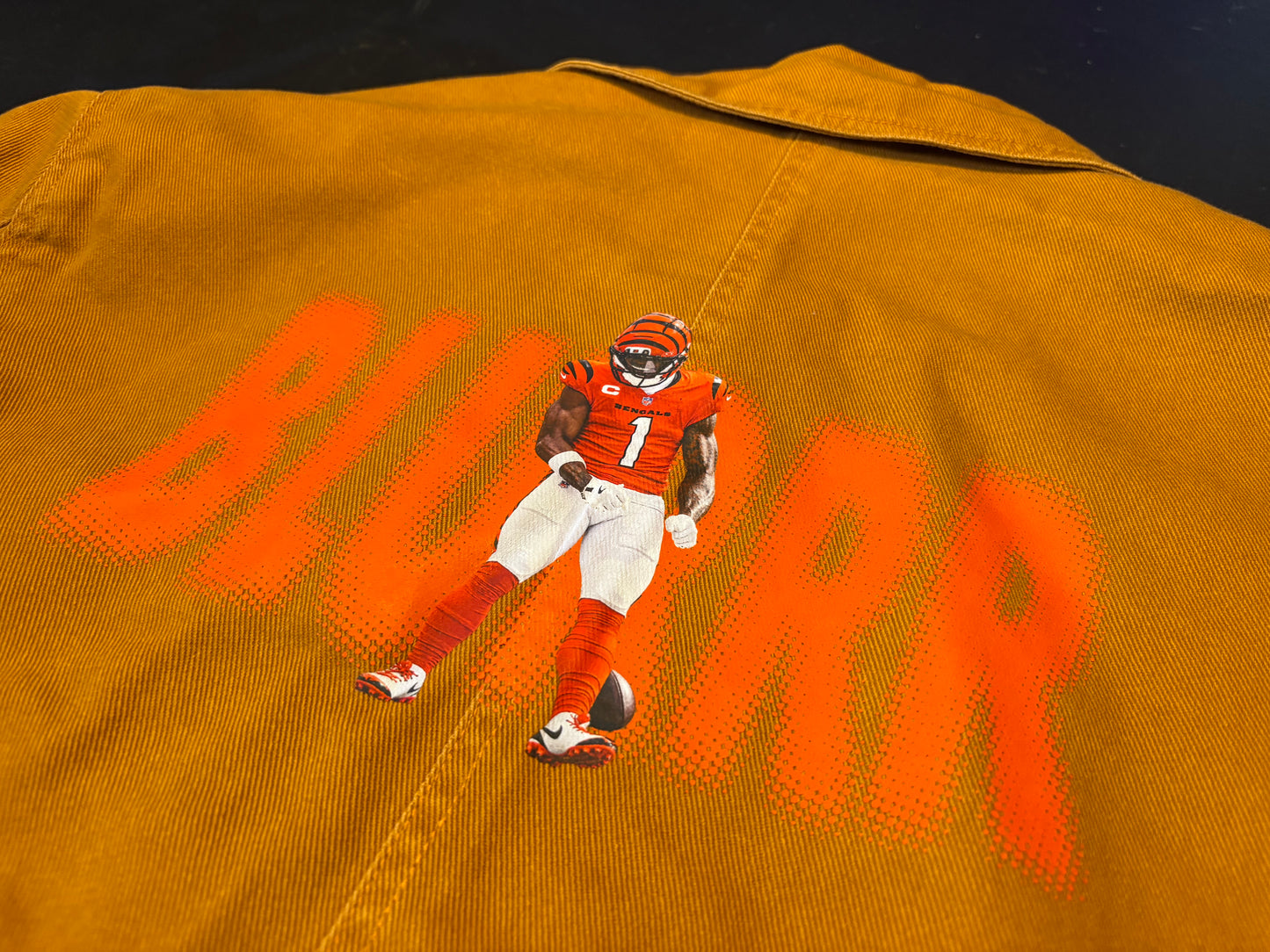 1 OF 1 CUSTOM JA'MARR BLURR / BASS PRO WORKMANS JACKET