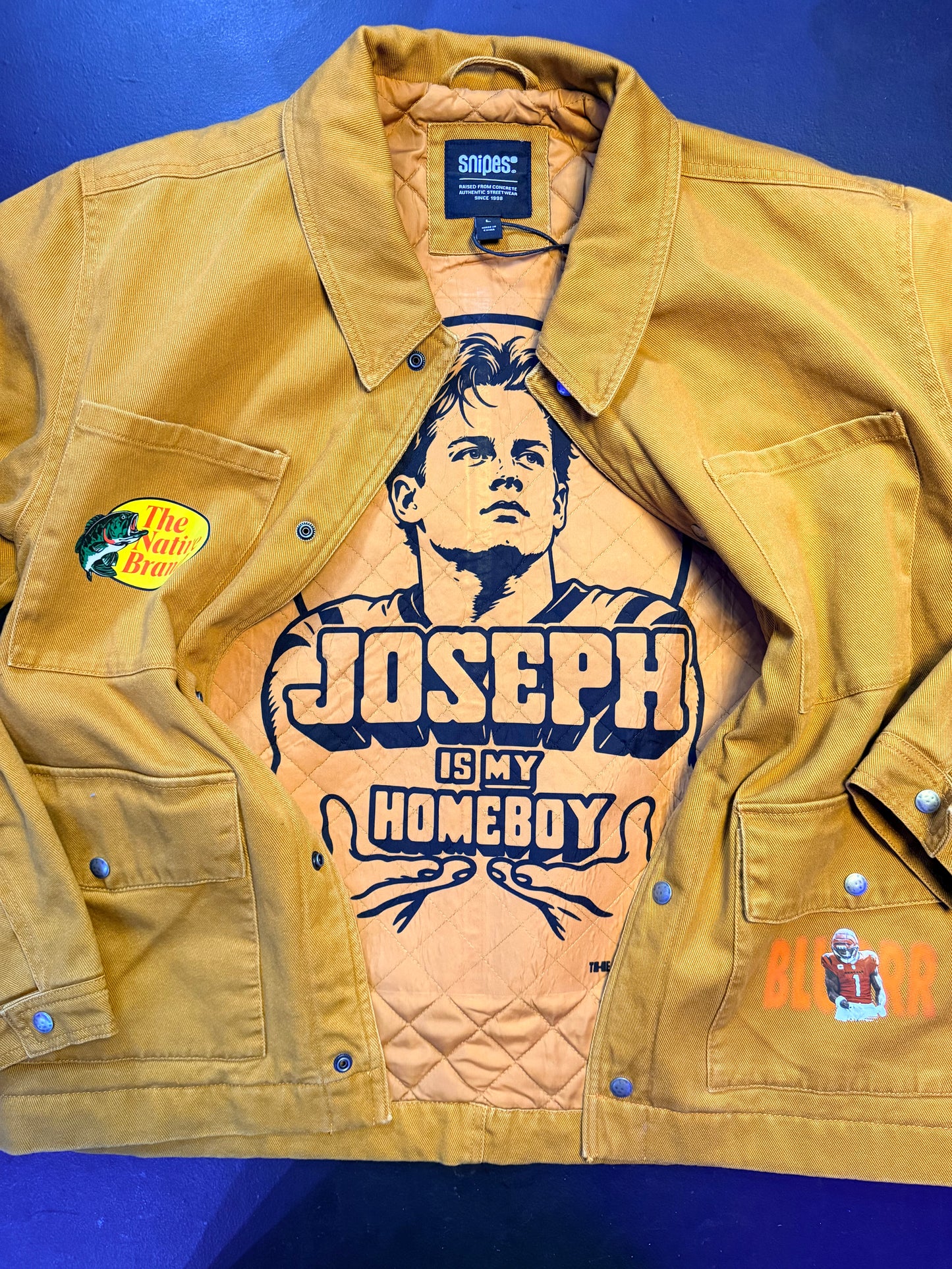 1 OF 1 CUSTOM JA'MARR BLURR / BASS PRO WORKMANS JACKET