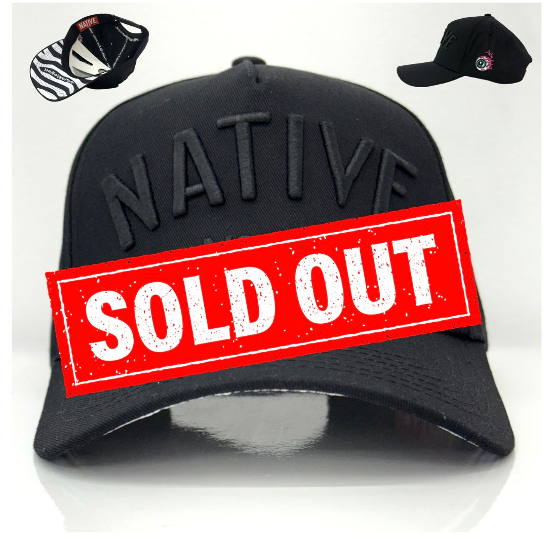 Nº513 Black Out Cincinnati Hat *Limited to Only /50