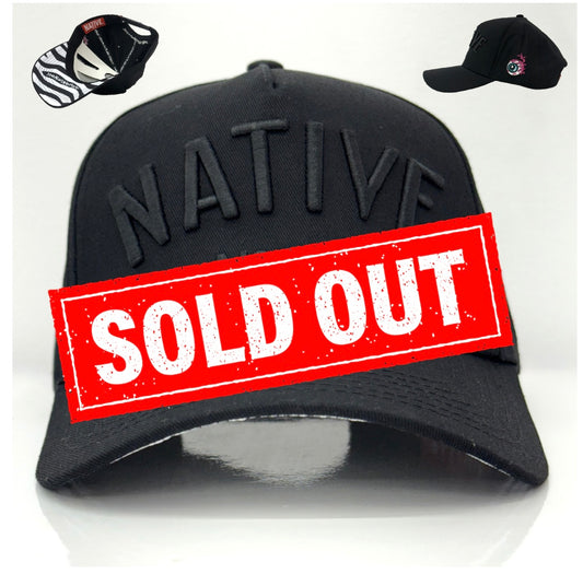 Nº513 Black Out Cincinnati Hat *Limited to Only /50