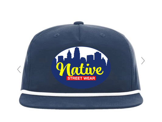 1980's Style NATIVE SKYLINE Dirt Bag Hat